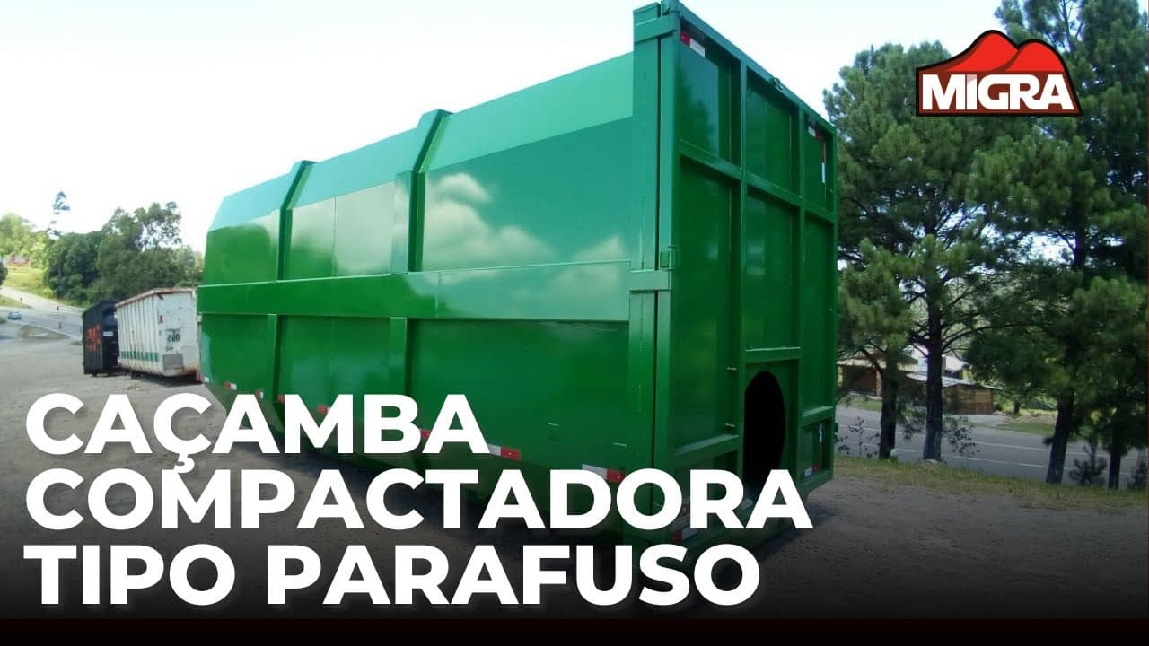 Thumbnail do vídeo: Caçamba roll on compactadora tipo parafuso